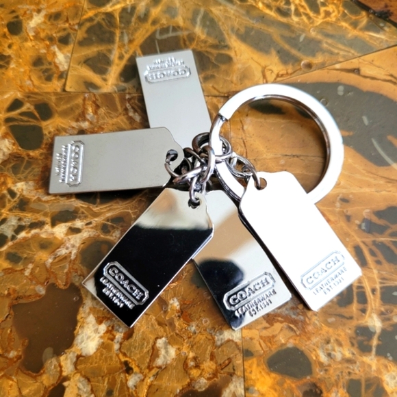 Coach Silver Keychain - Picture 1 of 3